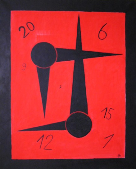 Zeitzeiger Acryl auf Leinwand 40x50cm 2006