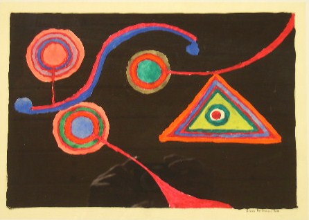 Geometrie Aquarell auf Papier 21x30cm 2000