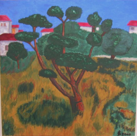 Toscana Oel auf Leinwand 50x50cm 2009